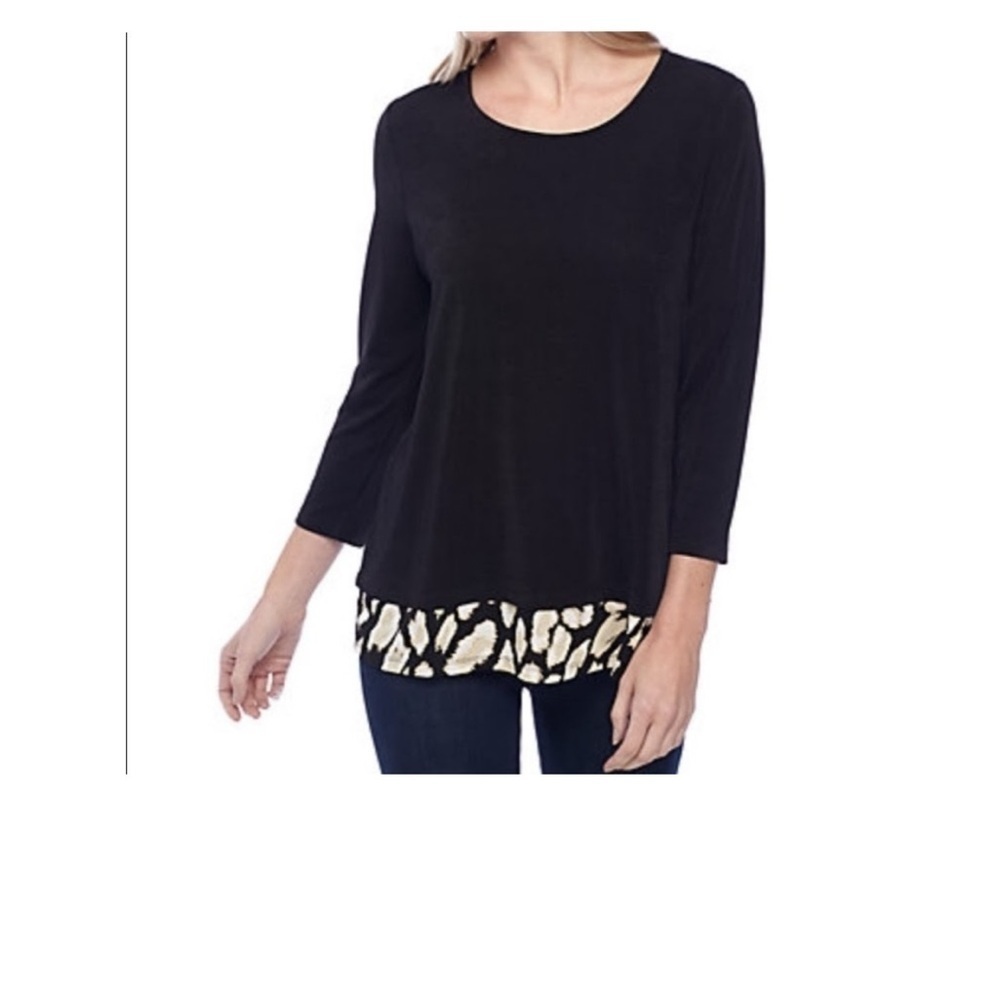 New Directions Women’s Double Layer Top Size S